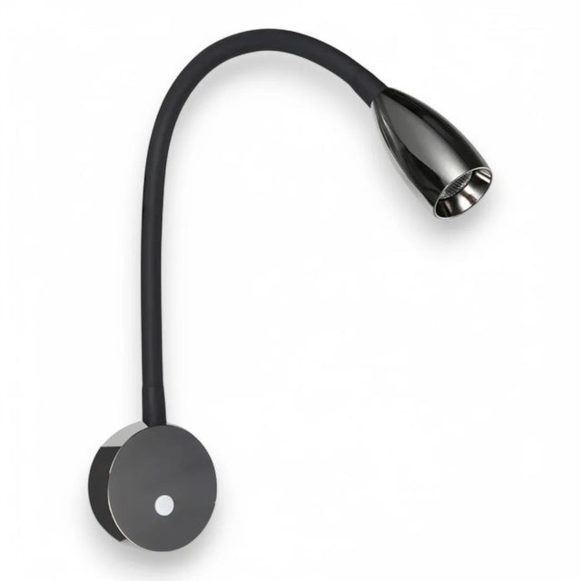 12 / 24v Wall Reading Light (Gun Metal Gloss Black)