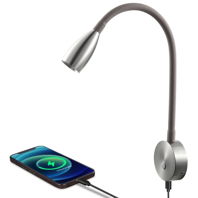 12 / 24v Wall Reading Light (Nickel)