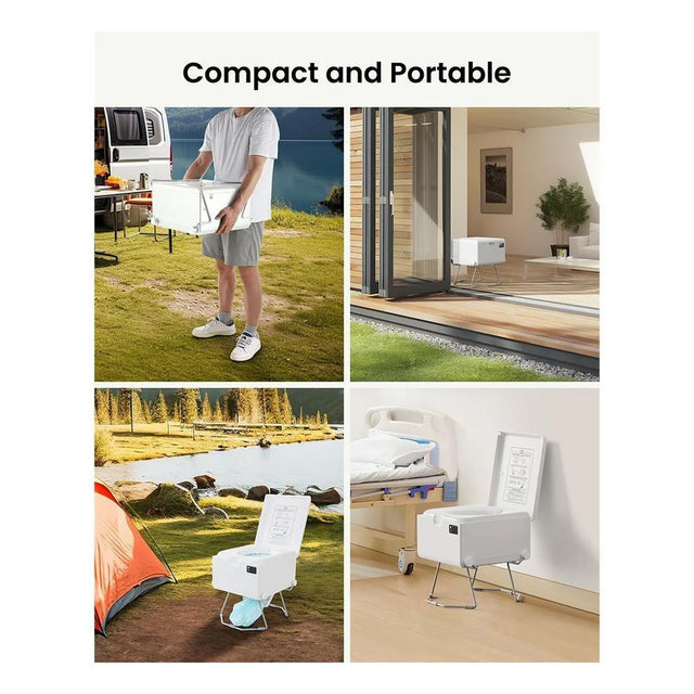 LooSeal EVO Auto Sealing Waterless Portable Toilet White