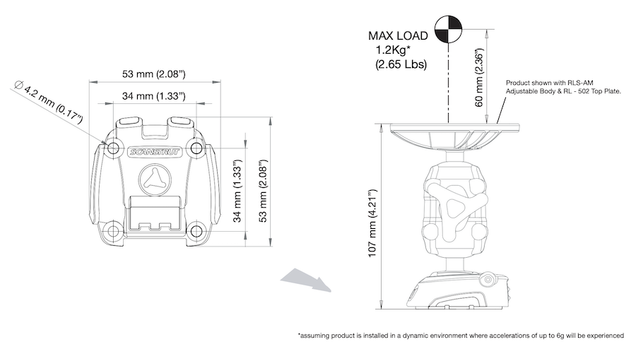 ROKK Mini - Screw Down Base (Base Only)