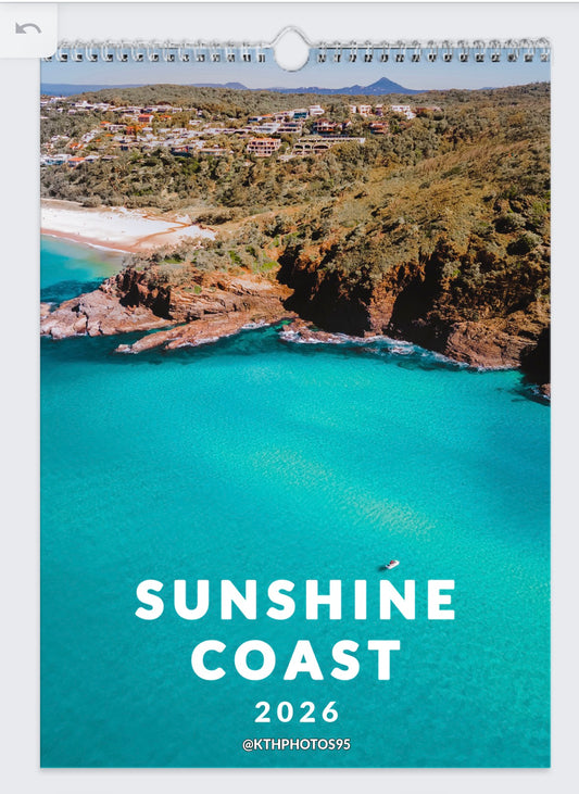 Sunshine Coast 2026 A2 Wall Calendar – Premium Photography by KTH Photos.