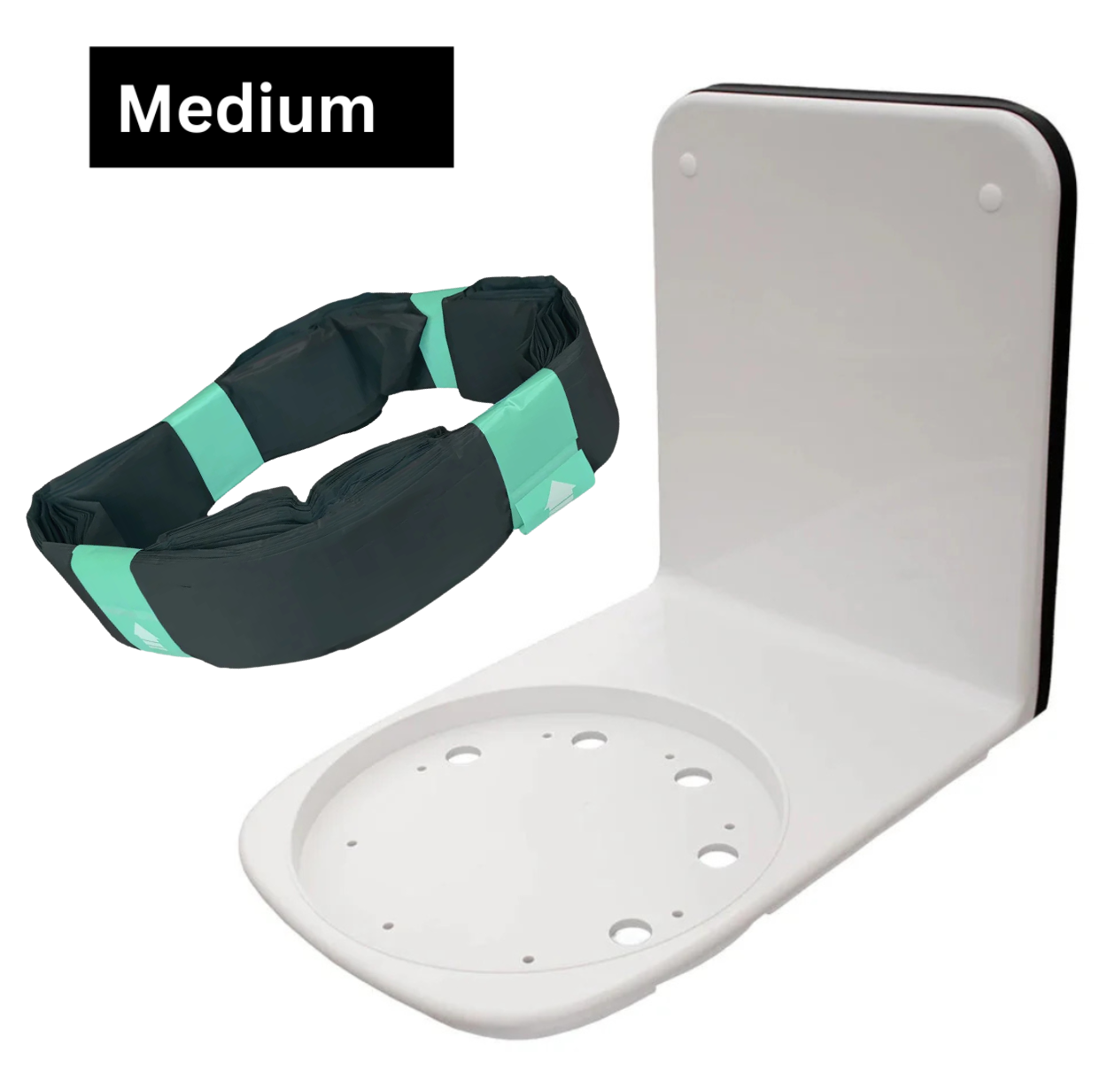 LooSeal Elite Toilet Bundle with Adapter Plate – 3 Months of Supplies