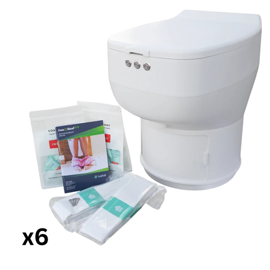 LooSeal Elite Toilet Bundle - 6 Months of Supplies