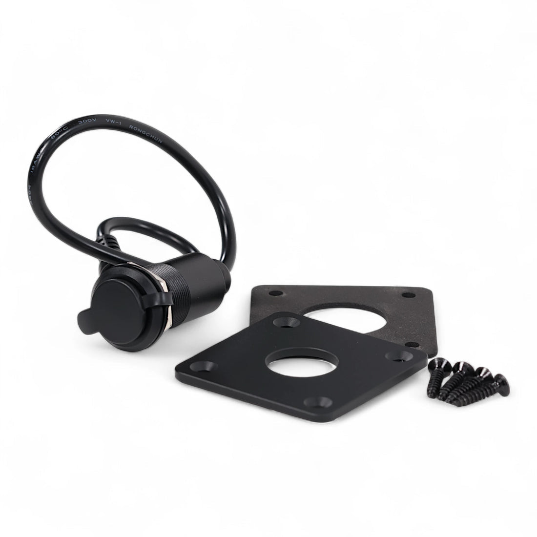 Aluminium Starlink Mini Caravan Waterproof Wall Socket / Passthrough DC 5.5 x 2.1