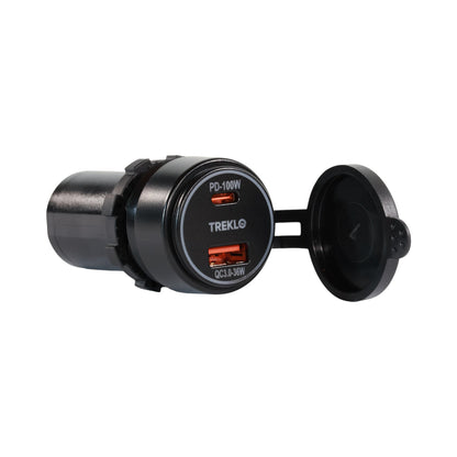 Treklo - PD Pro USB-A + USB-C Charger Socket 100W 12-24V