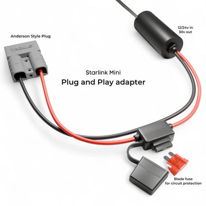 Treklo - 12 V Plug & Play Anderson Adapter for Starlink Mini – IP67 Waterproof