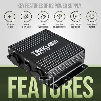 TREKLO - K2 Boosted Power Supply and Remote for Starlink Mini