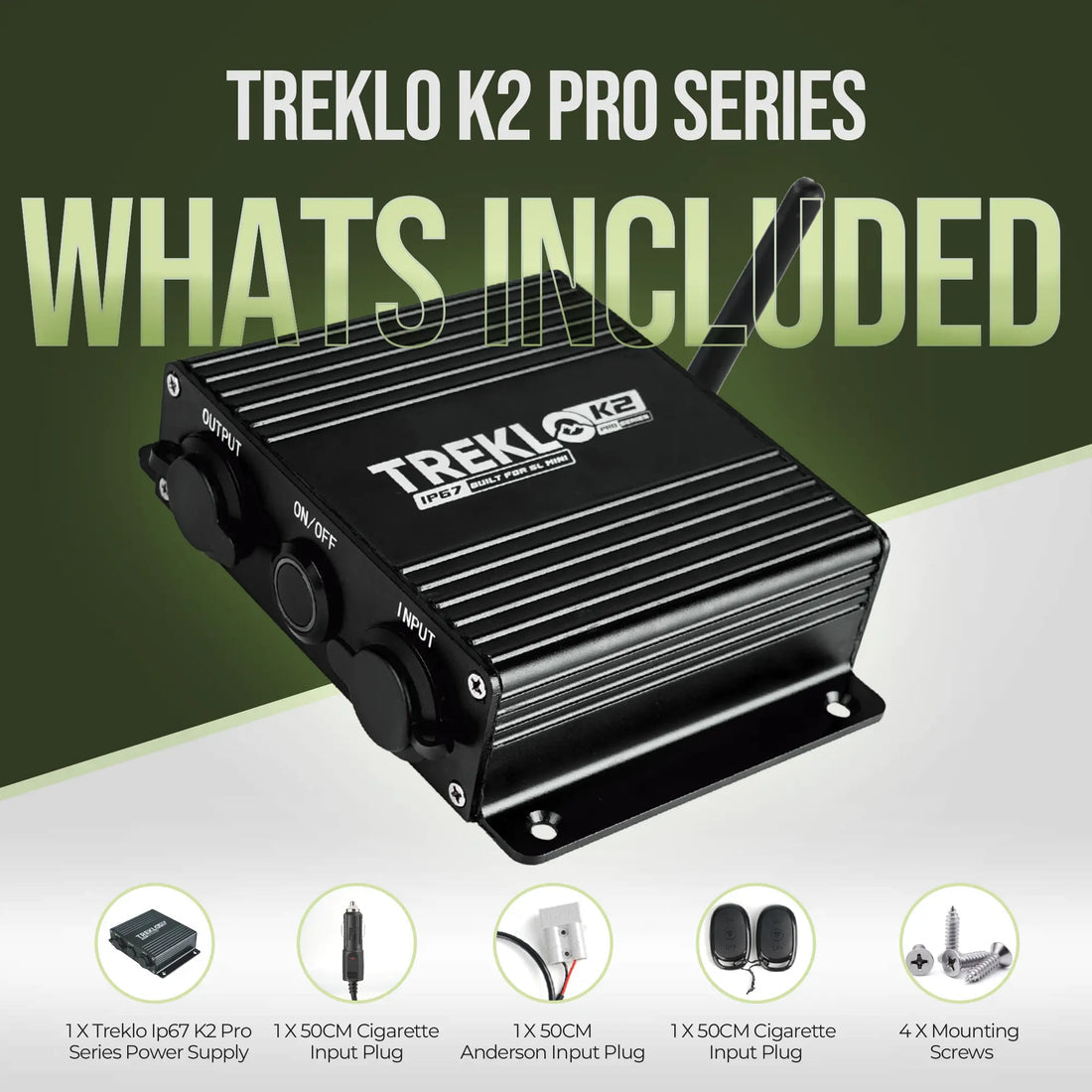 TREKLO - K2 Boosted Power Supply and Remote for Starlink Mini