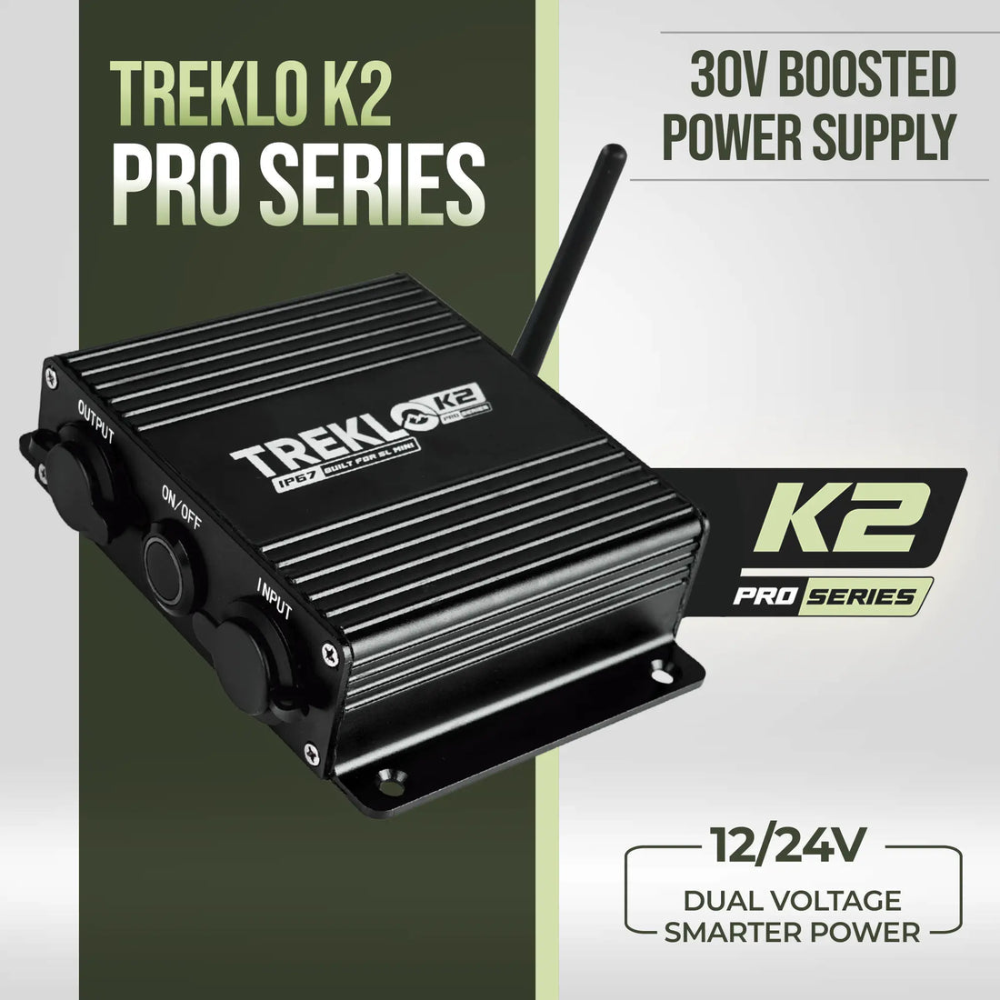 TREKLO - K2 Boosted Power Supply and Remote for Starlink Mini