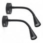 Pair of Zen Reading Lights with USB and Dimming
