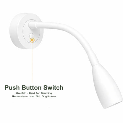 Pair of White Max Reading Lights with USB C and Dimming