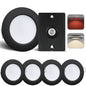 Black Downlight Dimmer & Switch Kit (4 Pack) Warm White