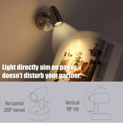 12/24 Volt Reading Spotlight for Caravans (Nickel)