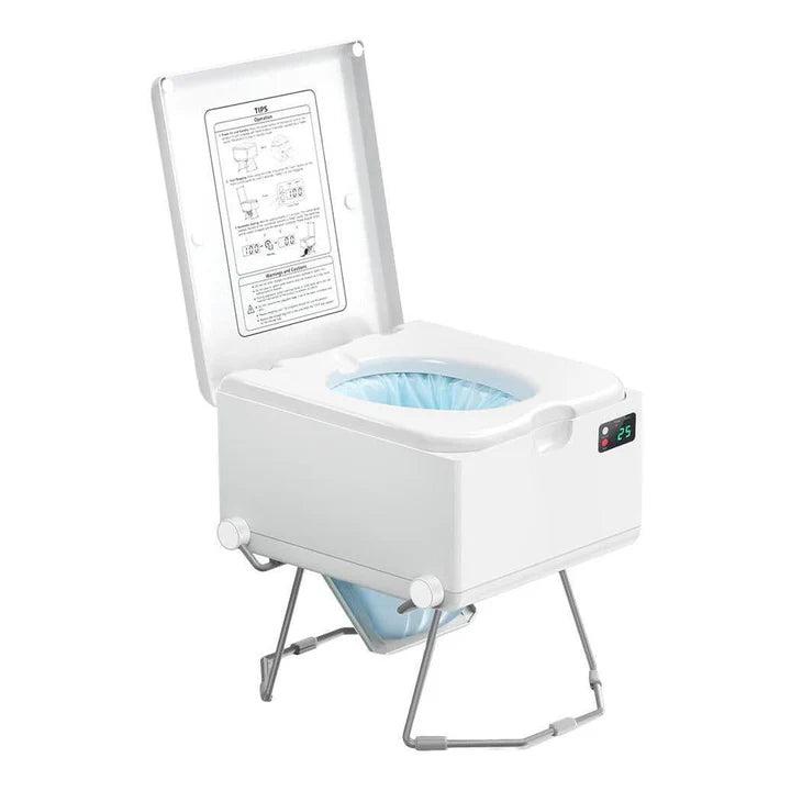 LooSeal EVO Auto Sealing Waterless Portable Toilet White