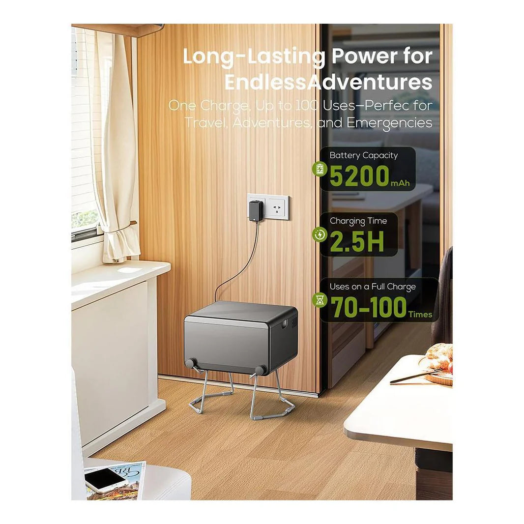 LooSeal EVO Auto Sealing Waterless Portable Toilet Grey