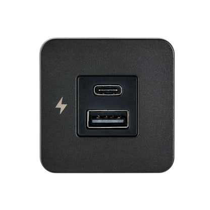 USB-A & C Interior Charging Socket - Black Bezel