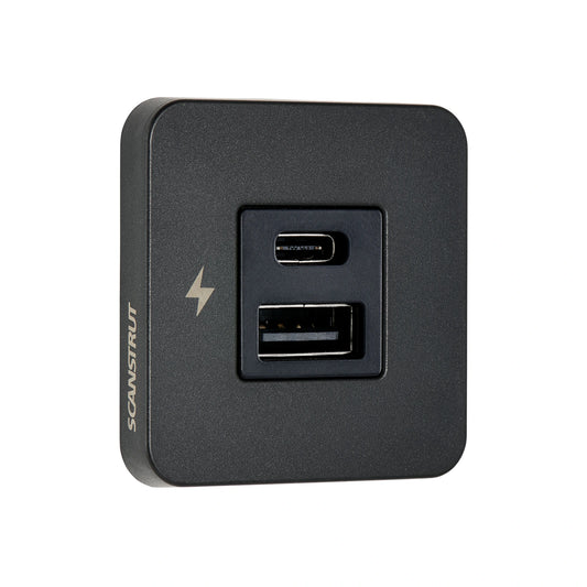 USB-A & C Interior Charging Socket - Black Bezel