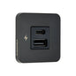 USB-A & C Interior Charging Socket - Black Bezel