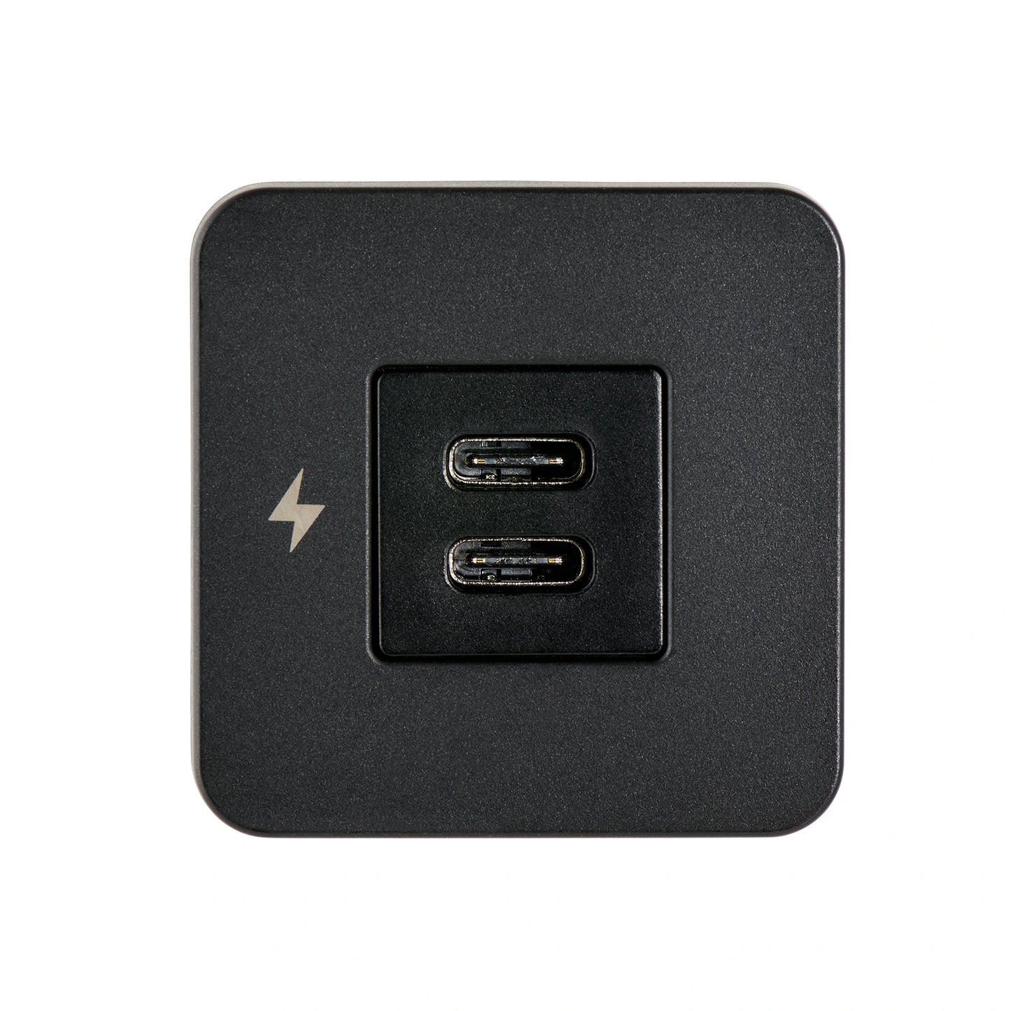 Dual USB-C Interior Charging Socket - Black Bezel