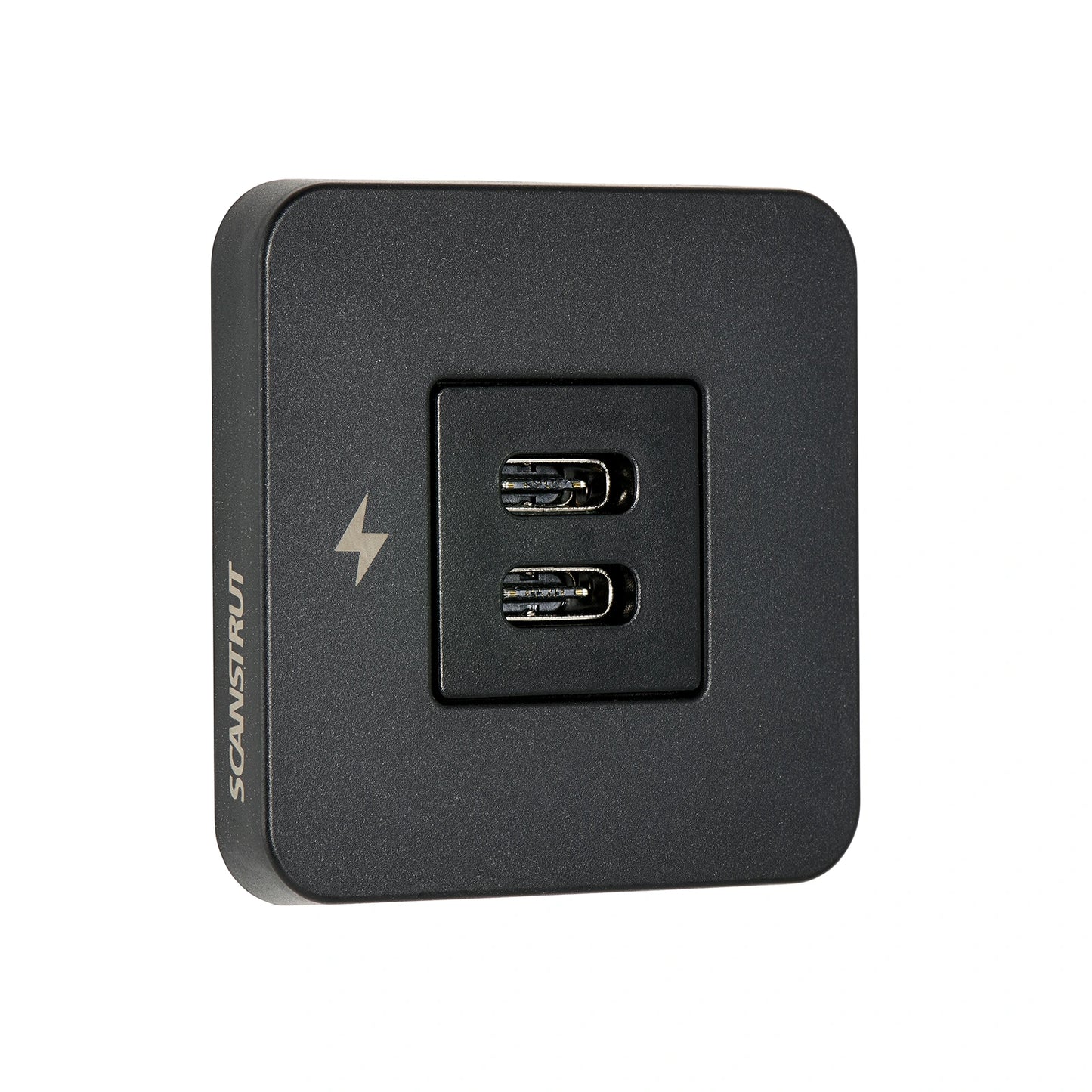 Dual USB-C Interior Charging Socket - Black Bezel