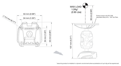ROKK Mini - Screw Down Base (Base Only)