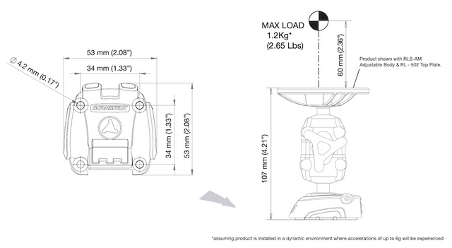 ROKK Mini - Screw Down Base (Base Only)